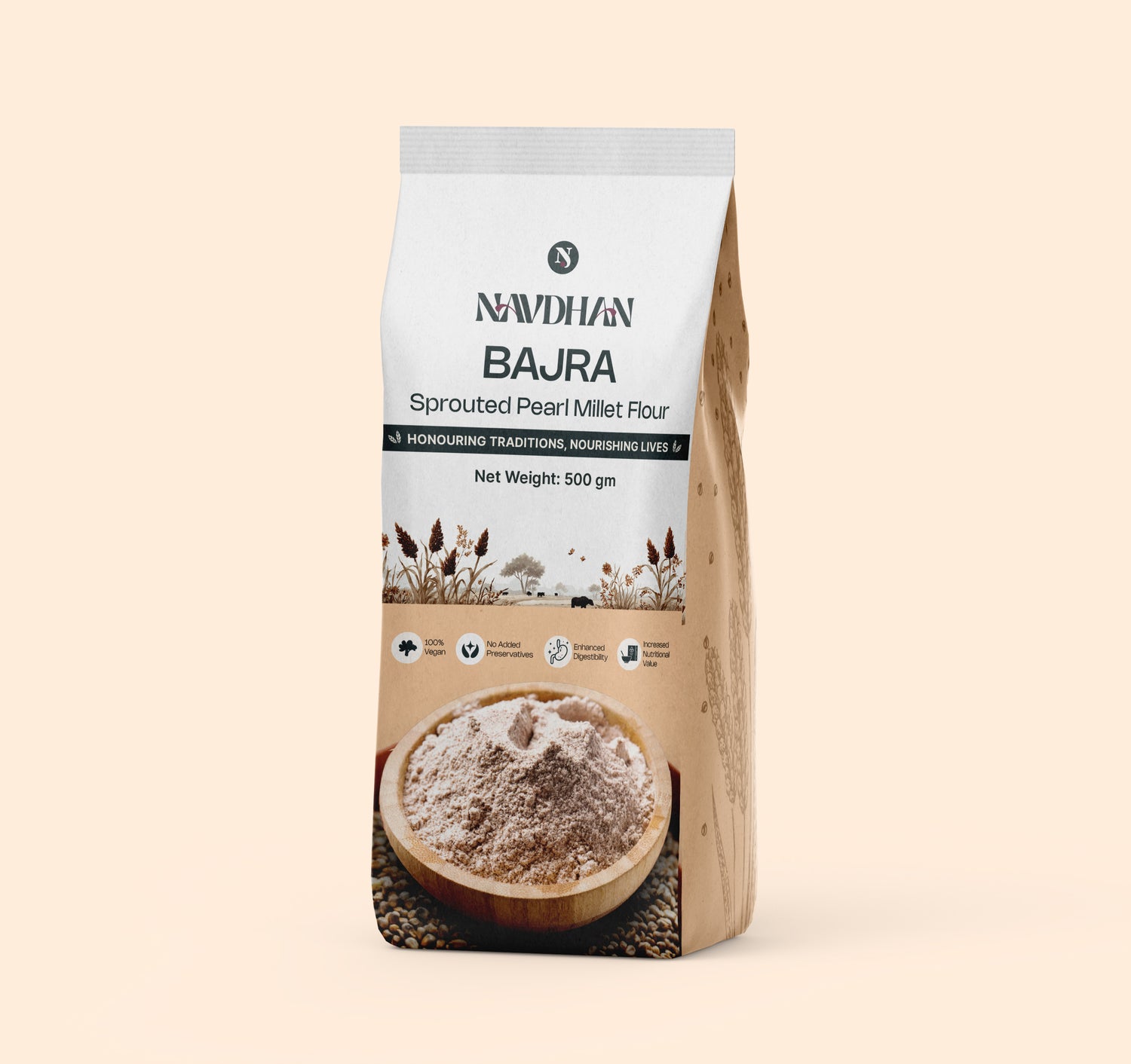Sprouted Bajra Flour